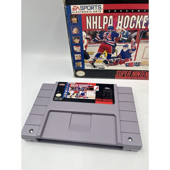 Super Nintendo SNES Game NHLPA Hockey 93 CIB Complete In Box - Picture 2 of 16